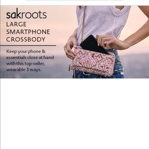 Sakroots large smartphone crossbody
